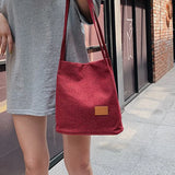 Women Linen Beach Bag Large Capacity Shoulder Tote Casual Travel Shopping