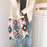 Women Beach Bags Large Capacity Tassel Shoulder Totes Casual Shopping Bag