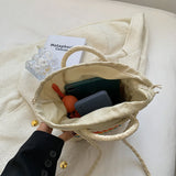 Women Summer Beach Straw Handbags Woven Ladies Shoulder Messenger Bags