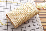 Women Summer Mini Straw Beach Tote Crossbody Bag Woven Handbag Clutch