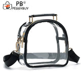 Women Summer PVC Clear Shoulder Armpit Bags Ladies Casual Transparent Tote