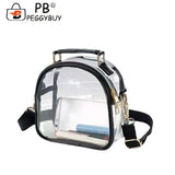 Women Summer PVC Clear Shoulder Armpit Bags Ladies Casual Transparent Tote