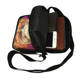 Women Sunflower Print Shoulder Bag with Interior Slot Pocket Handbag