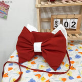 Women Sweet Bow-knot Crossbody Bags Shopping Shoulder Bags Ladies Handbag