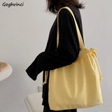 Women Ruffles Bucket Bag Shoulder Bags
