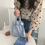 Women Ruffles Bucket Bag Shoulder Bags