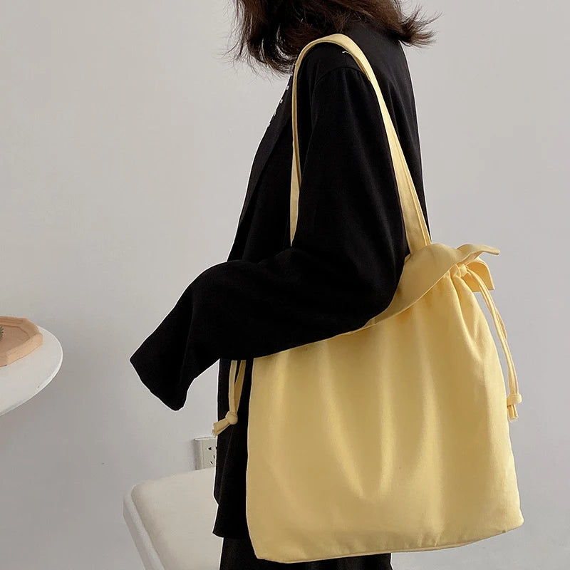 Women Ruffles Bucket Bag Shoulder Bags