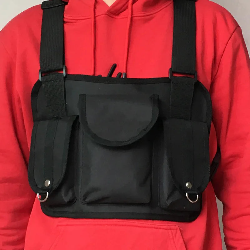 Women Tactical Waist Bag Chest Rig Bags Hip Hop Streetwear Unisex