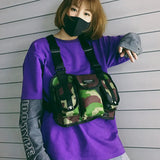 Women Tactical Waist Bag Chest Rig Bags Hip Hop Streetwear Unisex