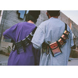 Women Tactical Waist Bag Belt Fanny Bag Female Belt Geometric Waist Packs