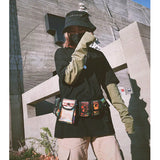 Women Tactical Waist Bag Belt Fanny Bag Female Belt Geometric Waist Packs