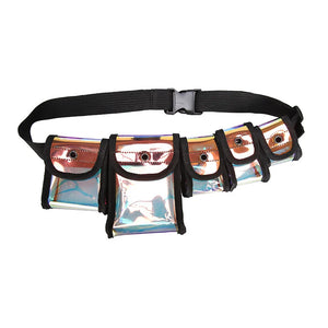 Women Tactical Waist Bag Belt Fanny Bag Female Belt Geometric Waist Packs