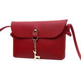 Women Tassel Crossbody Bag Deer Pendant Shoulder Crossbody Bag