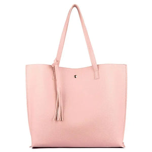 Women Tassel Shoulder Tote Purse Large Capacity Top Handle Bag