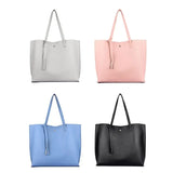 Women Tassel Shoulder Tote Purse Large Capacity Top Handle Bag