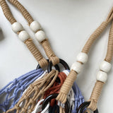 Women Tassel Woven Bag Summer Beach Shoulder Bags Casual Straw Handbag