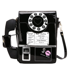 Retro Phone Top-Handle Shoulder Bag