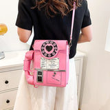 Retro Phone Top-Handle Shoulder Bag