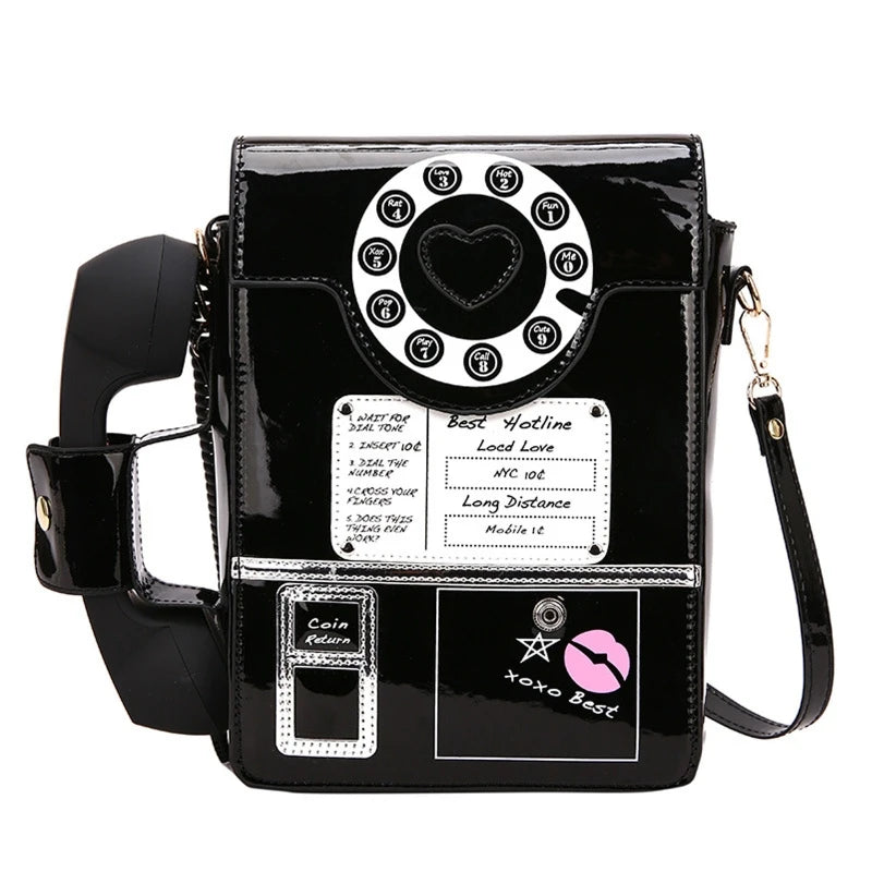 Retro Phone Top-Handle Shoulder Bag