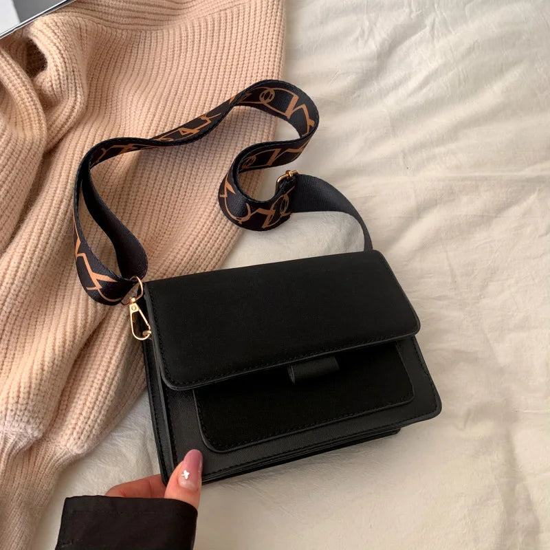 Women Shoulder Bags Contrasting Colors Messenger Bags Square Bags