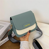 Textured Shoulder Bags Contrasting Colors Messenger Bags for Women