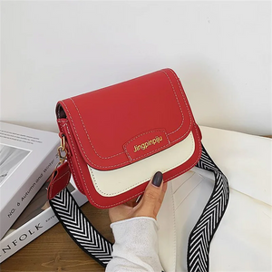 Textured Shoulder Bags Contrasting Colors Messenger Bags for Women