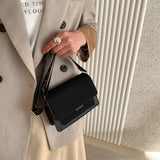 Textured Shoulder Bags with Contrasting Colors - Messenger Bags