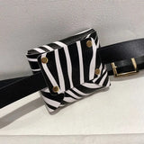 Women Thin Waist Bag Belt Bag Female High Flap Leather Fanny Pack