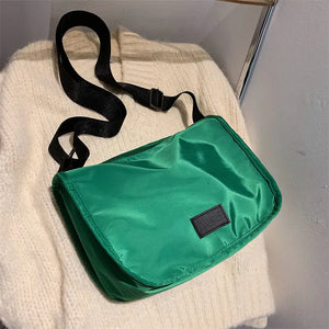 Canvas Oxford Women Shoulder Bag with Wide Strap