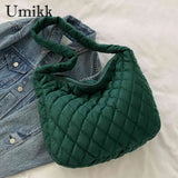 Women Top Handle Bag Crossbody Satchel Quilted Rhombus Large Capacity