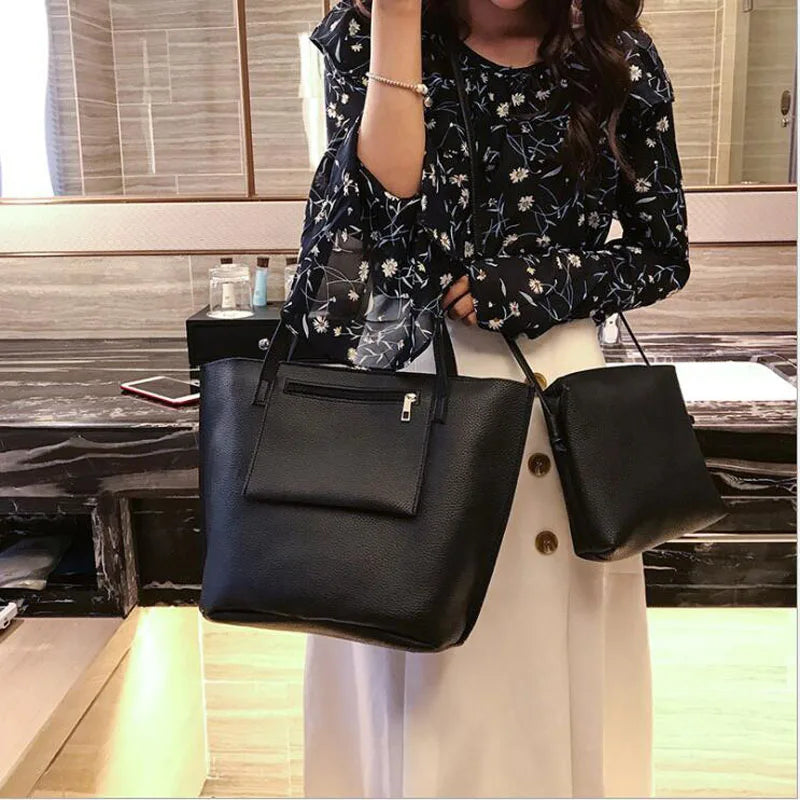 Women Top-Handle Bags Female Composite Bags Women Messenger Bags Set