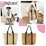 Straw Beach Shoulder Bags Solid Bags Ladies Traveling Shopping Handbags