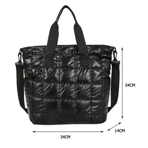 Women Nylon Crossbody Bag Large Capacity Shoulder Bag for Shopping Travel
