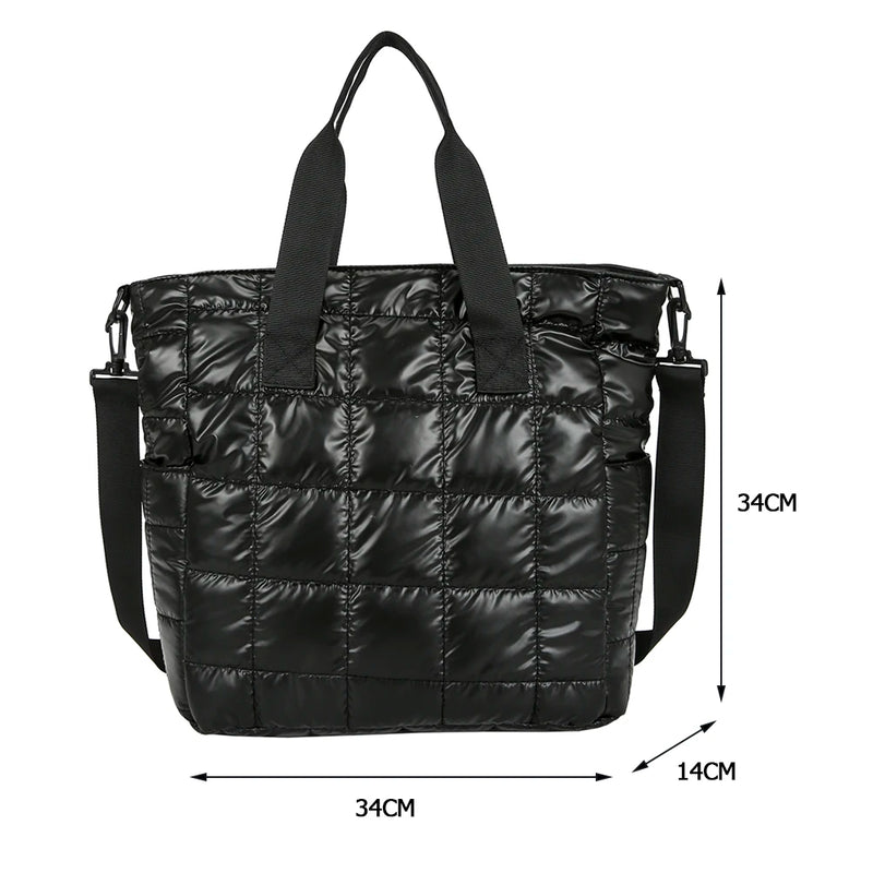 Women Nylon Crossbody Bag Large Capacity Shoulder Bag for Shopping Travel