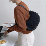 Cashmere Top-handle Bag Single Shoulder Portable Package