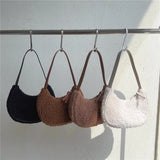 Cashmere Top-handle Bag Single Shoulder Portable Package