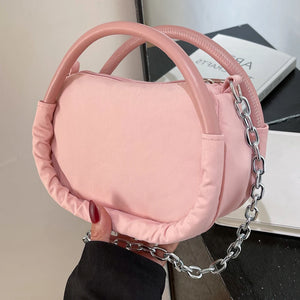 Oxford Cloth Women Top-handle Bag Small Tote Travel Purse