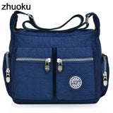 Women Top-handle Shoulder Bag Nylon Casual Tote Crossbody Messenger Bags
