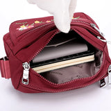 Nylon Top-handle Shoulder Bag Casual Tote Crossbody Messenger Bag