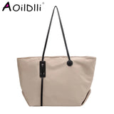 Solid Women Tote Bag Casual Handbag Large Capacity