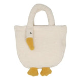 Animal Shape Faux Lambswool Fur Tote Bag - Large Capacity Handbag for Women