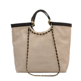Women Tote Bag Canvas Handbag Chains Shoulder Bags Messenger Bag Shopping Bags