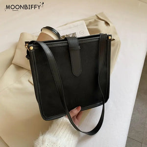 Women Tote Bag Crossbody Shoulder Bags Zipper PU Leather Handbag