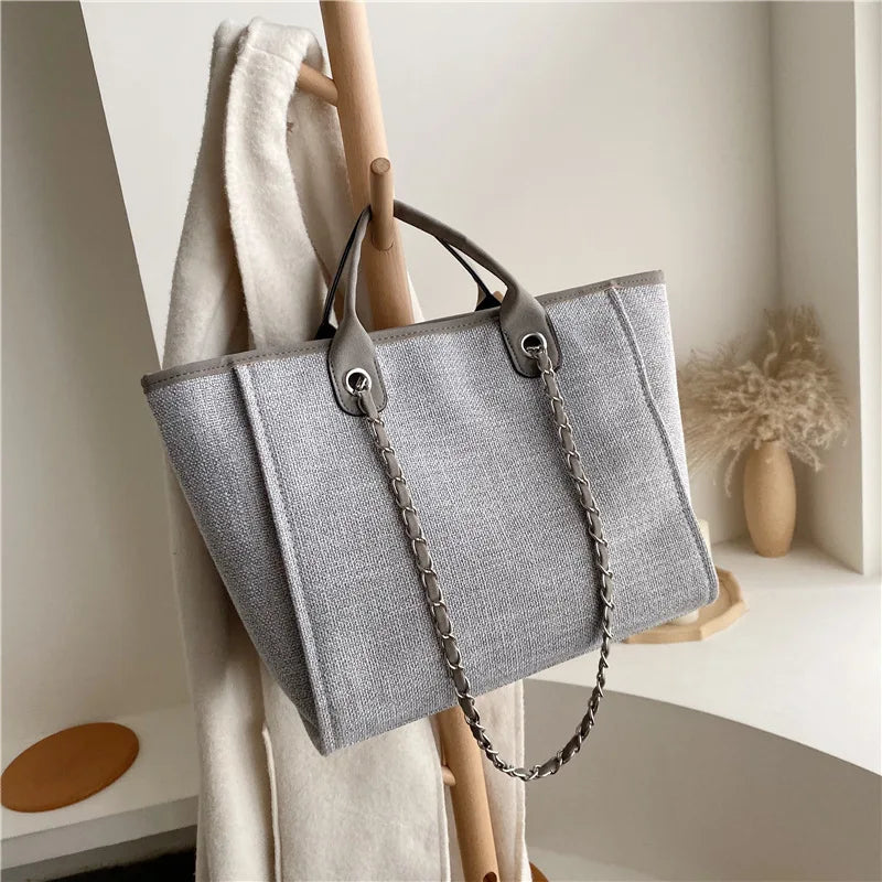 Women Tote Bag Female Shoulder Bag Casual Chain Messenger Bags