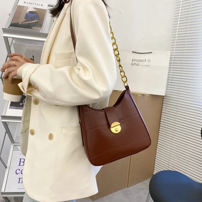 Women Tote Bag Chain Shoulder Crossbody Large Capacity Bag