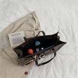 Women Tote Bag PU Leather Solid Shoulder Bag Female Vintage Crossbody Bags