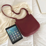 Women Tote Bag Shoulder Leather Handbag Wide Solid Female Large Capacity