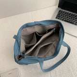 Large Capacity Women's Tote Bag Waterproof Nylon Cloth Shopping Shoulder Bag