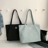 Large Capacity Women's Tote Bag Waterproof Nylon Cloth Shopping Shoulder Bag