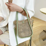 Bohemian Style Straw Shoulder Bag for Women